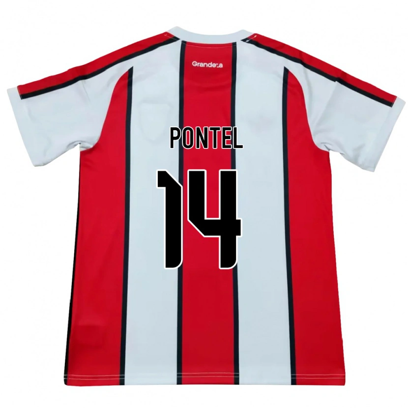 Danxen Damen Daniela Pontel #14 Weiß Rot Schwarz Auswärtstrikot Trikot 2026/27 T-Shirt Schweiz