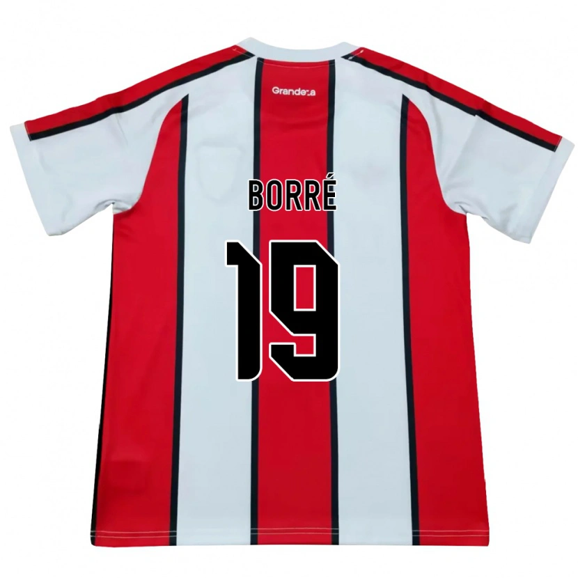 Danxen Damen Rafael Santos Borré #19 Weiß Rot Schwarz Auswärtstrikot Trikot 2026/27 T-Shirt Schweiz