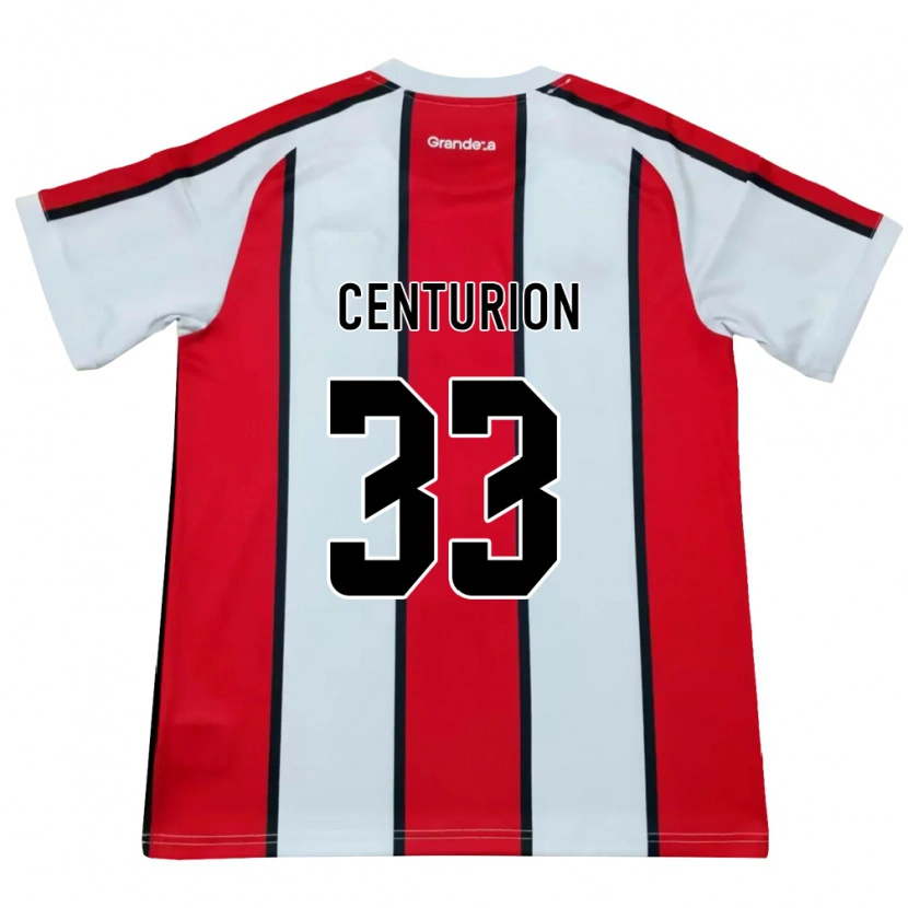 Danxen Damen Ezequiel Centurión #33 Weiß Rot Schwarz Auswärtstrikot Trikot 2026/27 T-Shirt Schweiz