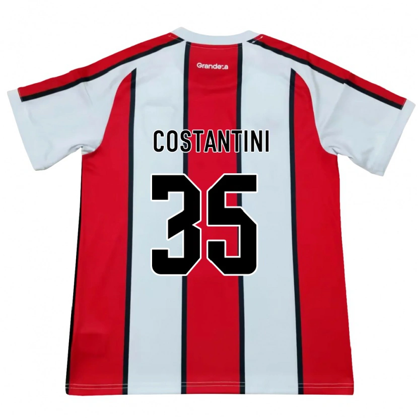 Danxen Damen Giorgio Costantini #35 Weiß Rot Schwarz Auswärtstrikot Trikot 2026/27 T-Shirt Schweiz