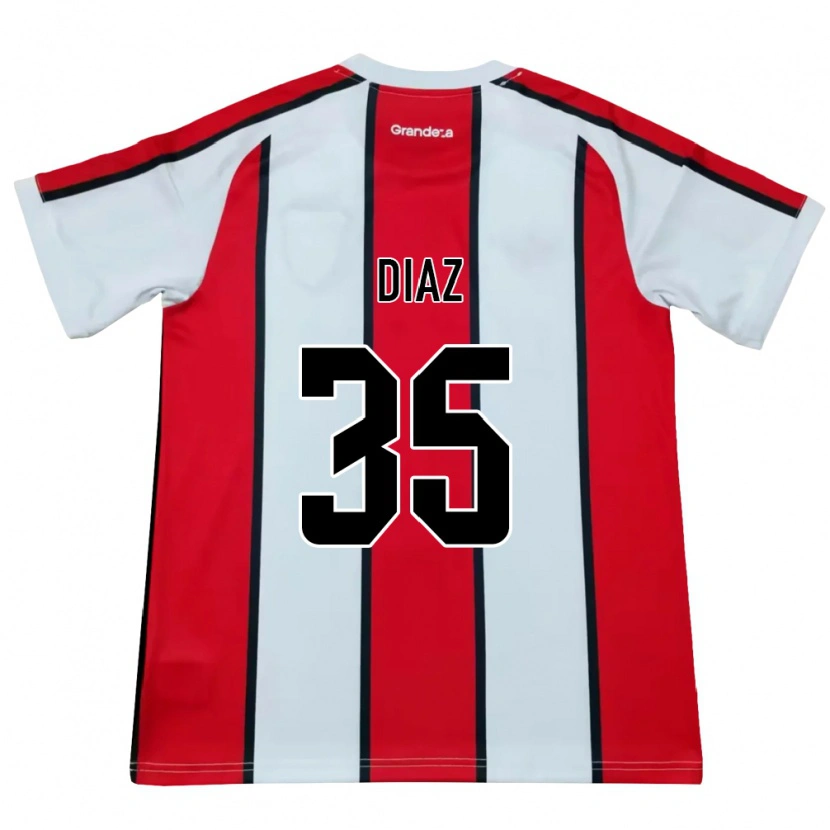 Danxen Damen Leonardo Diaz #35 Weiß Rot Schwarz Auswärtstrikot Trikot 2026/27 T-Shirt Schweiz