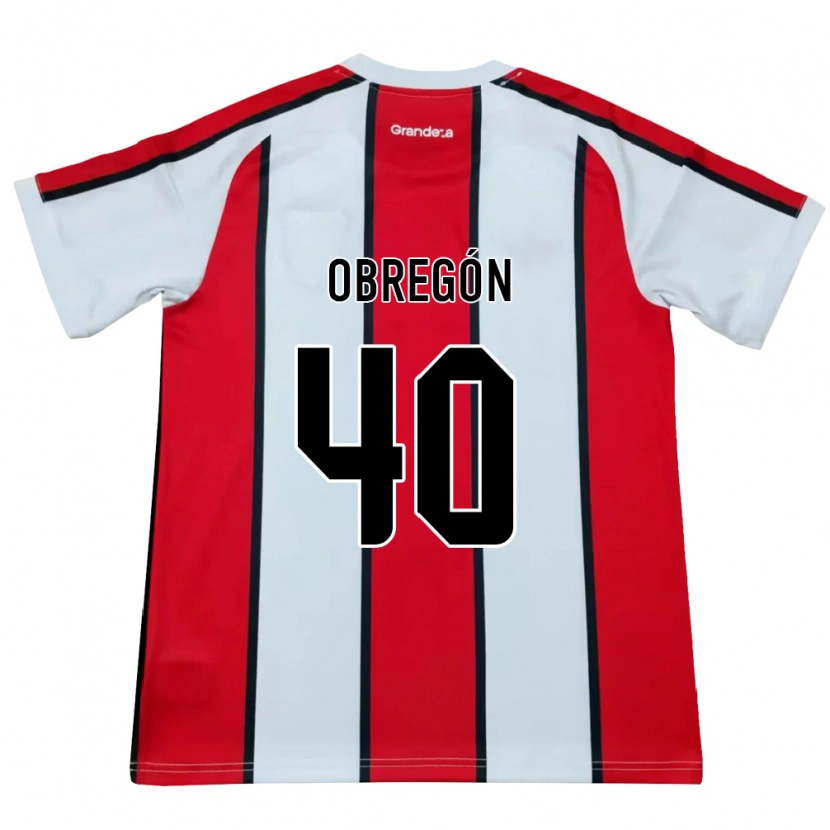 Danxen Damen Agustín Obregón #40 Weiß Rot Schwarz Auswärtstrikot Trikot 2026/27 T-Shirt Schweiz