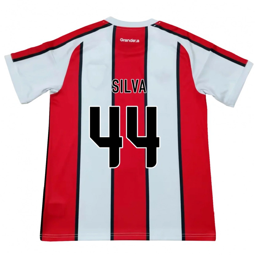 Danxen Damen Lucas Silva #44 Weiß Rot Schwarz Auswärtstrikot Trikot 2026/27 T-Shirt Schweiz