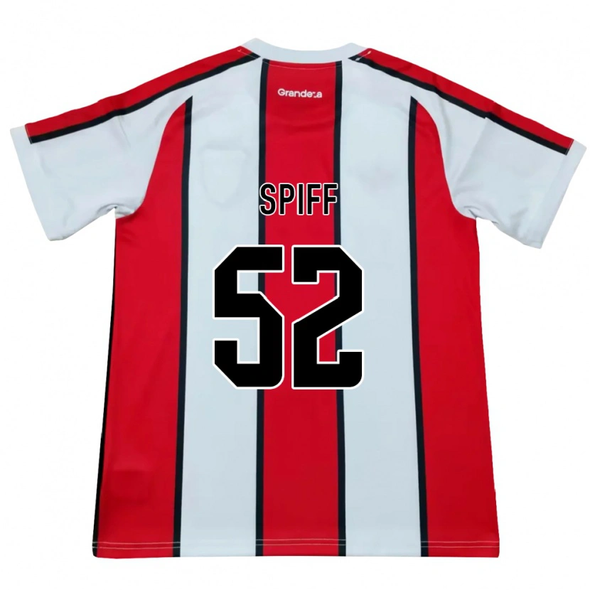 Danxen Damen Jonathan Spiff #52 Weiß Rot Schwarz Auswärtstrikot Trikot 2026/27 T-Shirt Schweiz
