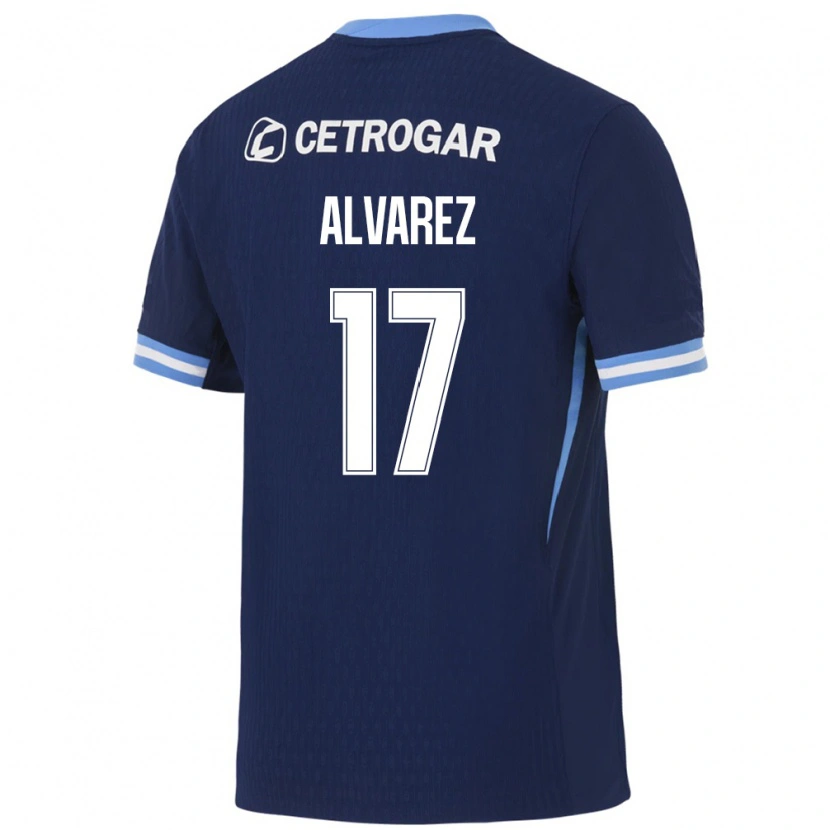 Danxen Damen Lucas Alvarez #17 Königsblau Hellblau Weiß Auswärtstrikot Trikot 2026/27 T-Shirt Schweiz