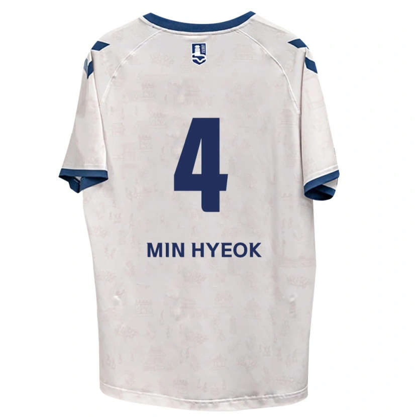 Danxen Damen Min-Hyeok Kim #4 Königsblau Weiß Auswärtstrikot Trikot 2026/27 T-Shirt Schweiz