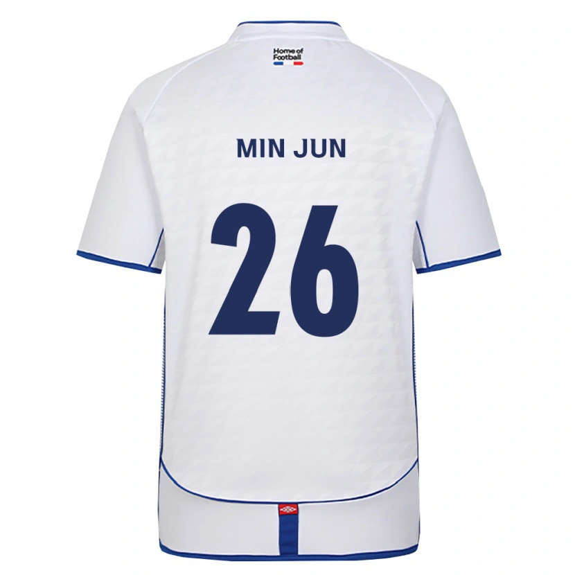 Danxen Damen Min-Jun Kim #26 Schwarz Weiß Rot Auswärtstrikot Trikot 2026/27 T-Shirt Schweiz