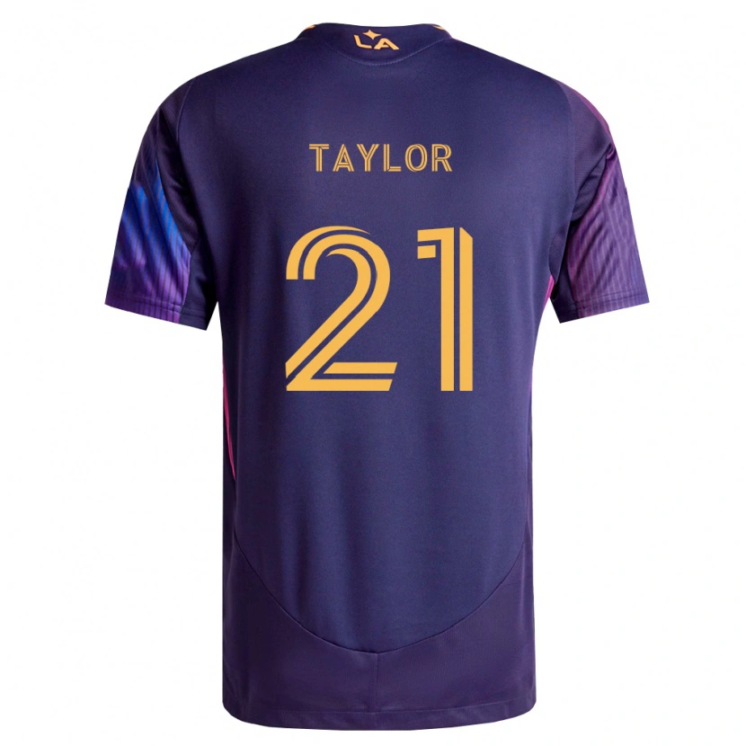 Danxen Damen Robert Taylor #21 Tiefviolett Gelb Auswärtstrikot Trikot 2026/27 T-Shirt Schweiz