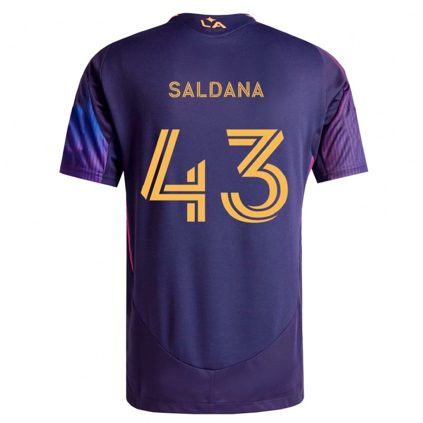Danxen Damen Adam Saldaña #43 Tiefviolett Gelb Auswärtstrikot Trikot 2026/27 T-Shirt Schweiz
