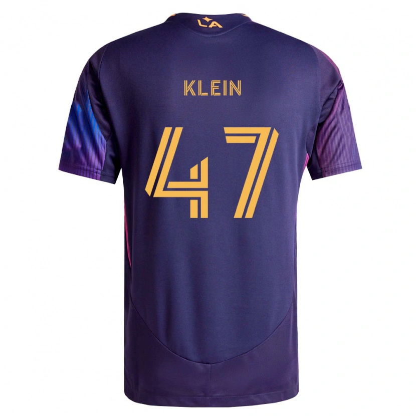 Danxen Damen Carson Klein #47 Tiefviolett Gelb Auswärtstrikot Trikot 2026/27 T-Shirt Schweiz