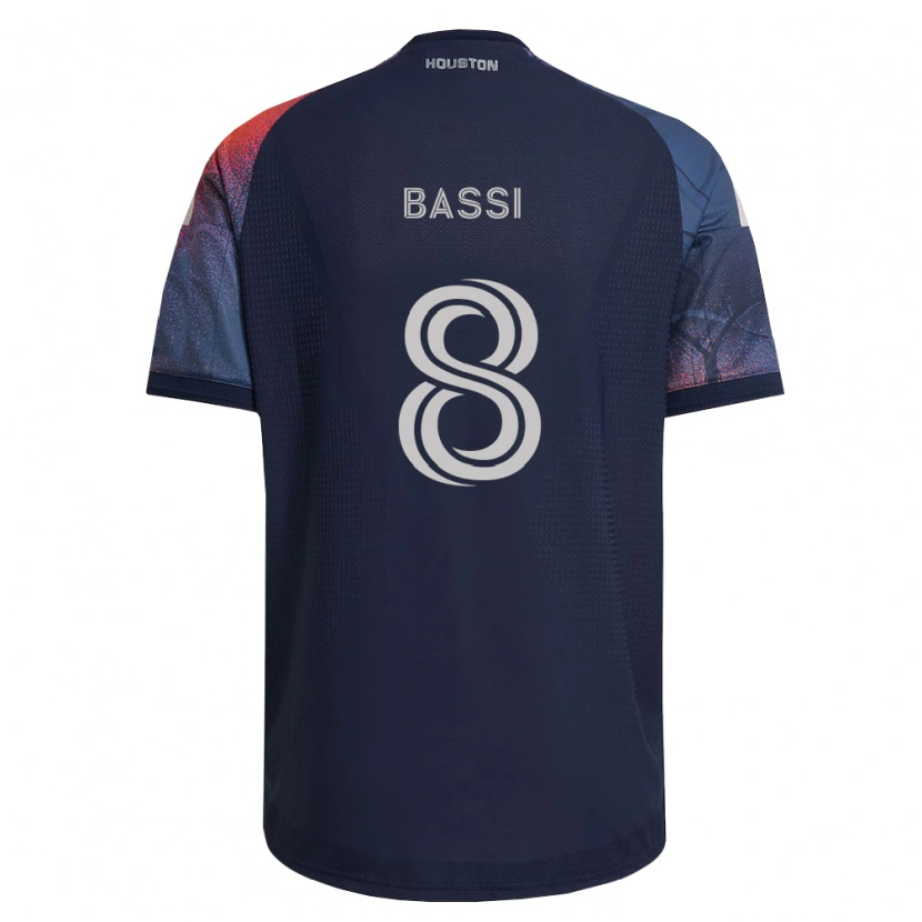 Danxen Damen Amine Bassi #8 Tiefblau Weiß Orange Auswärtstrikot Trikot 2026/27 T-Shirt Schweiz