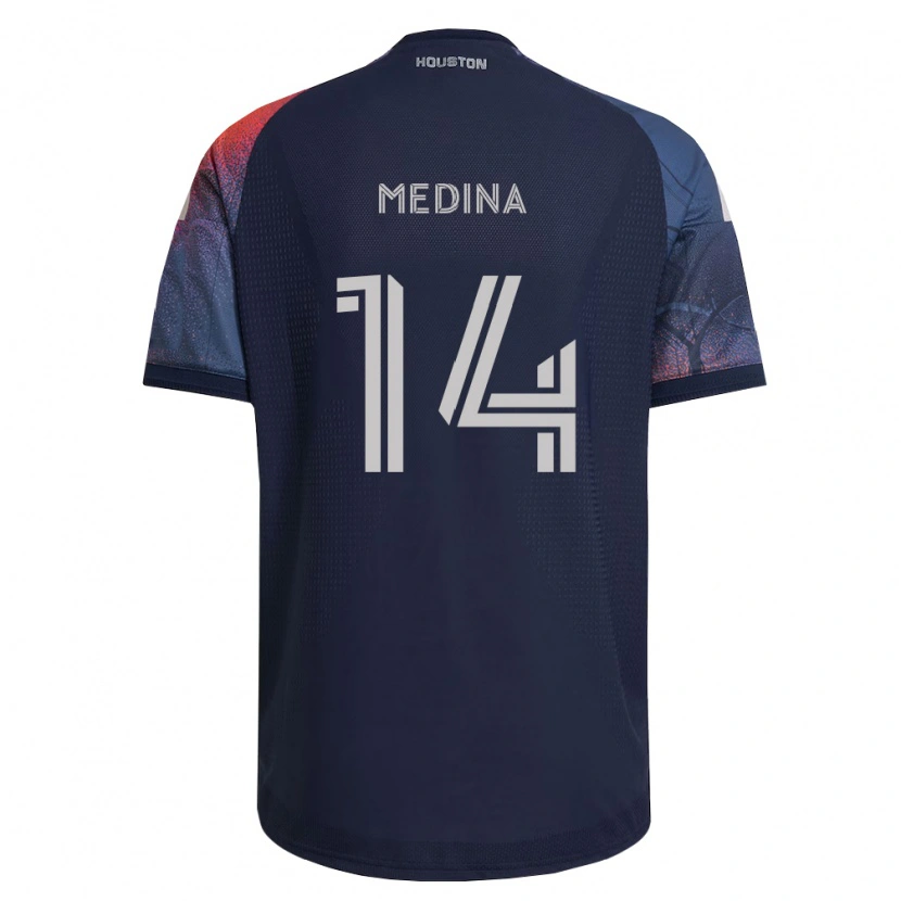Danxen Damen Jeferson Medina #14 Tiefblau Weiß Orange Auswärtstrikot Trikot 2026/27 T-Shirt Schweiz