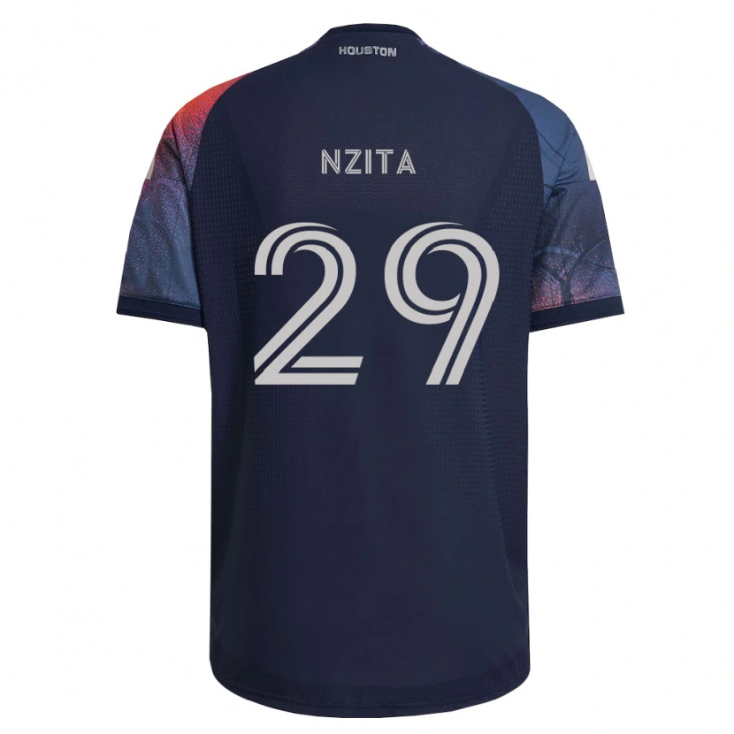 Danxen Damen Sebastiao Nzita #29 Tiefblau Weiß Orange Auswärtstrikot Trikot 2026/27 T-Shirt Schweiz