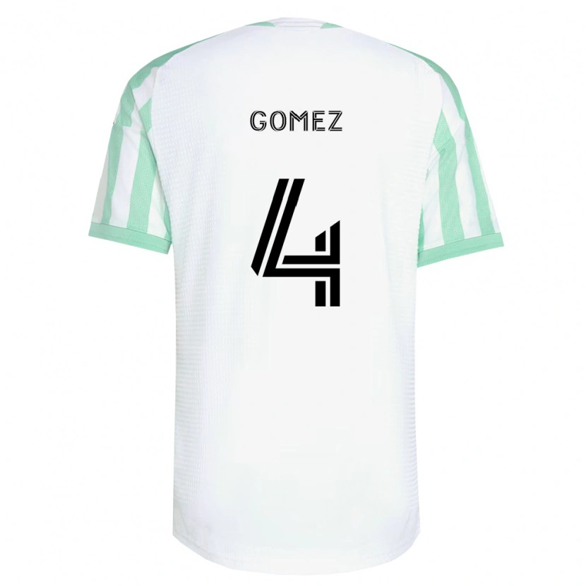 Danxen Damen Antonio Gomez #4 Hellgrün Schwarz Weiß Auswärtstrikot Trikot 2026/27 T-Shirt Schweiz