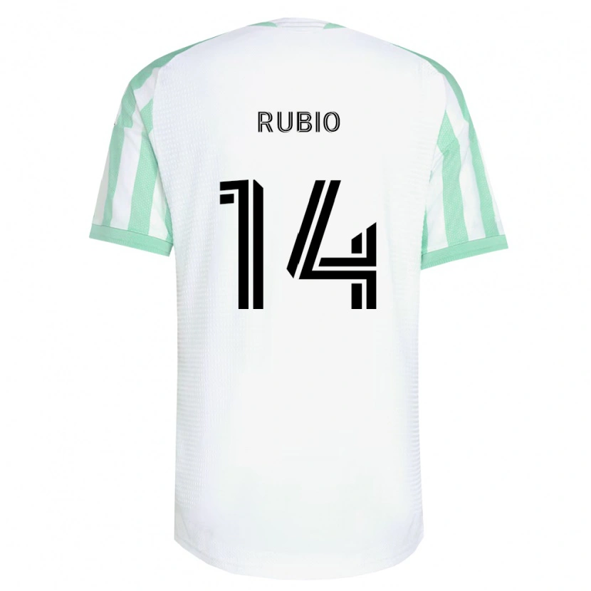 Danxen Damen Diego Rubio #14 Hellgrün Schwarz Weiß Auswärtstrikot Trikot 2026/27 T-Shirt Schweiz