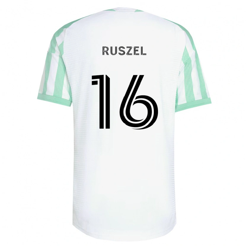 Danxen Damen Marcel Ruszel #16 Hellgrün Schwarz Weiß Auswärtstrikot Trikot 2026/27 T-Shirt Schweiz