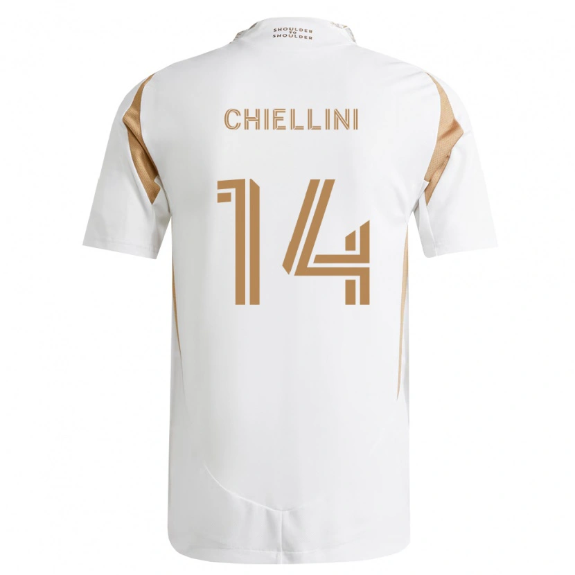 Danxen Damen Giorgio Chiellini #14 Weiß Braun Auswärtstrikot Trikot 2026/27 T-Shirt Schweiz