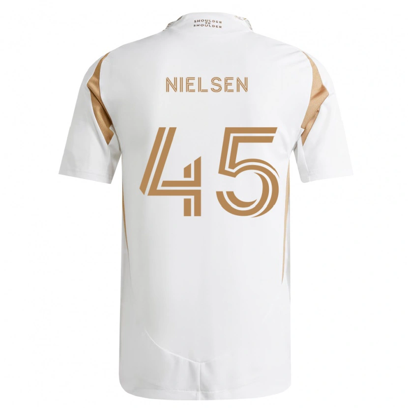 Danxen Damen Kenny Nielsen #45 Weiß Braun Auswärtstrikot Trikot 2026/27 T-Shirt Schweiz