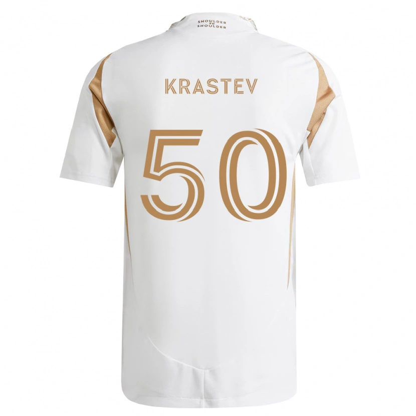 Danxen Damen Filip Krastev #50 Weiß Braun Auswärtstrikot Trikot 2026/27 T-Shirt Schweiz