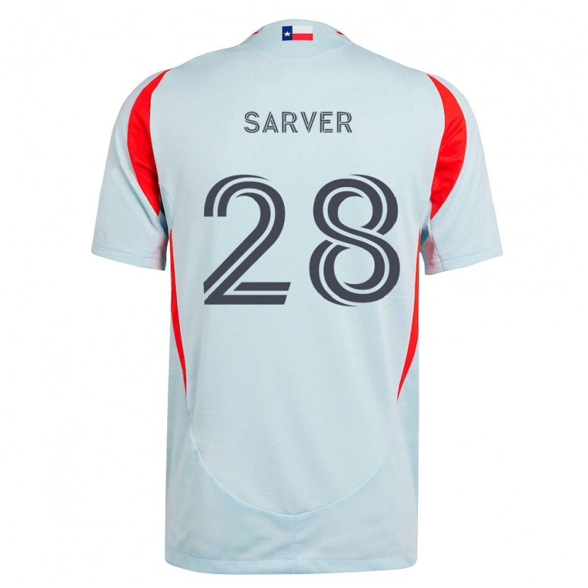 Danxen Damen Sam Sarver #28 Dunkelgrau Weiß Rot Auswärtstrikot Trikot 2026/27 T-Shirt Schweiz
