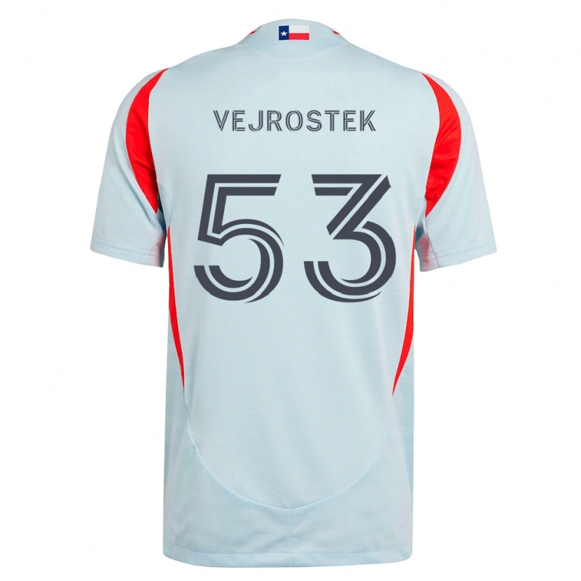 Danxen Damen Liam Vejrostek #53 Dunkelgrau Weiß Rot Auswärtstrikot Trikot 2026/27 T-Shirt Schweiz