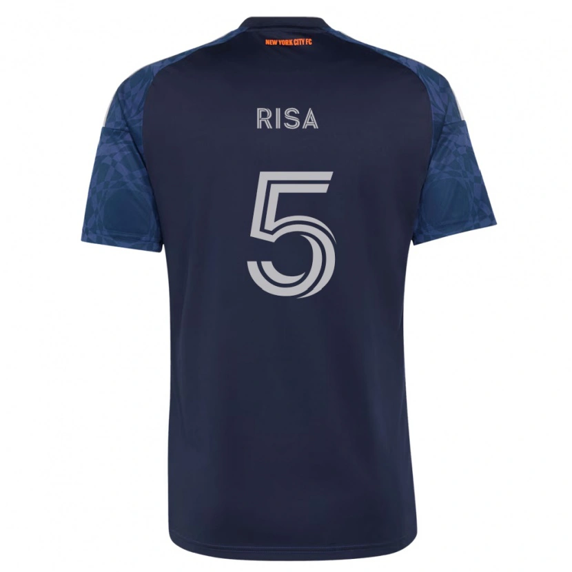 Danxen Damen Birk Risa #5 Tiefblau Weiß Auswärtstrikot Trikot 2026/27 T-Shirt Schweiz