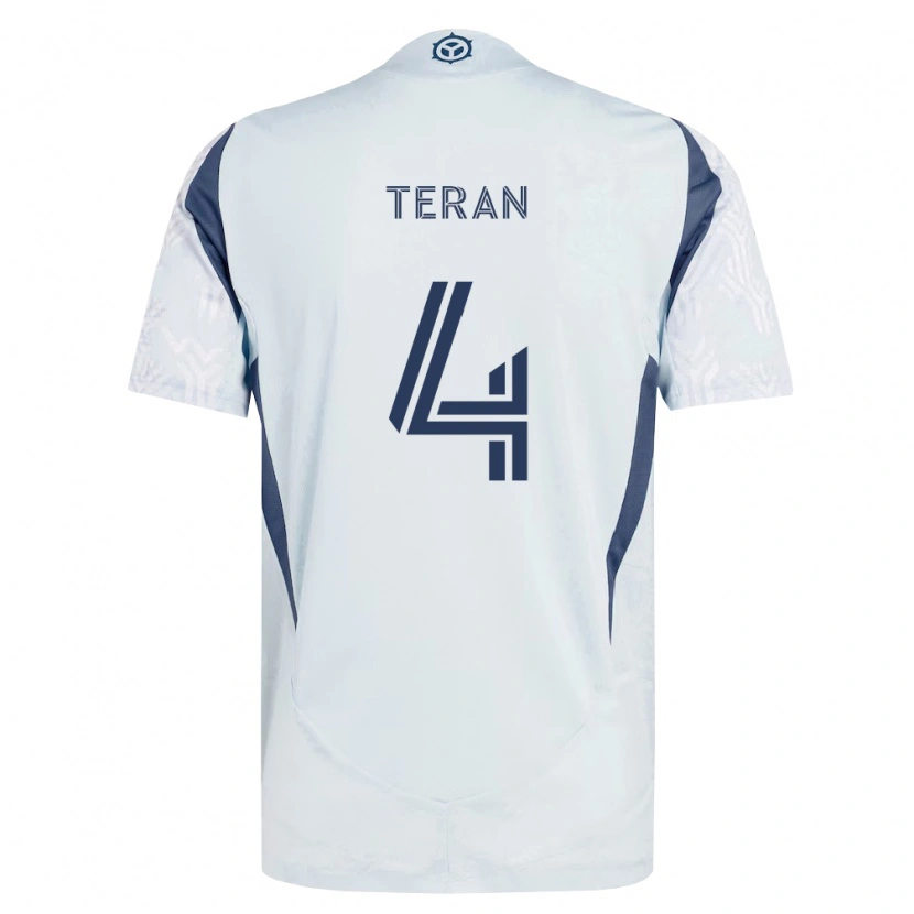 Danxen Damen Carlos Terán #4 Blau Grau Weiß Auswärtstrikot Trikot 2026/27 T-Shirt Schweiz