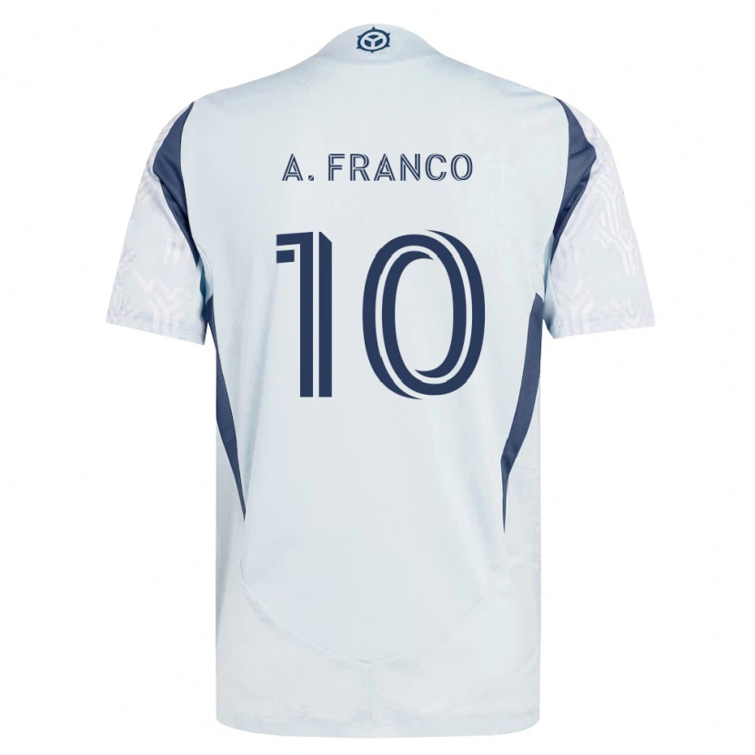 Danxen Damen André Franco #10 Blau Grau Weiß Auswärtstrikot Trikot 2026/27 T-Shirt Schweiz