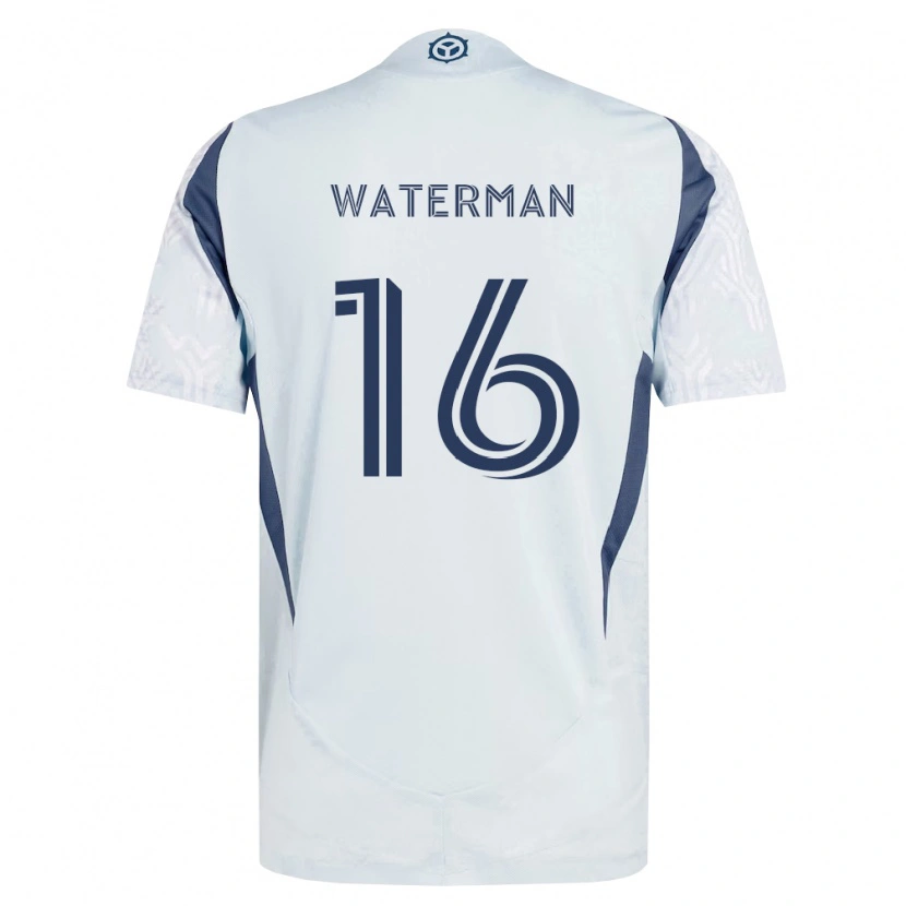 Danxen Damen Joel Waterman #16 Blau Grau Weiß Auswärtstrikot Trikot 2026/27 T-Shirt Schweiz