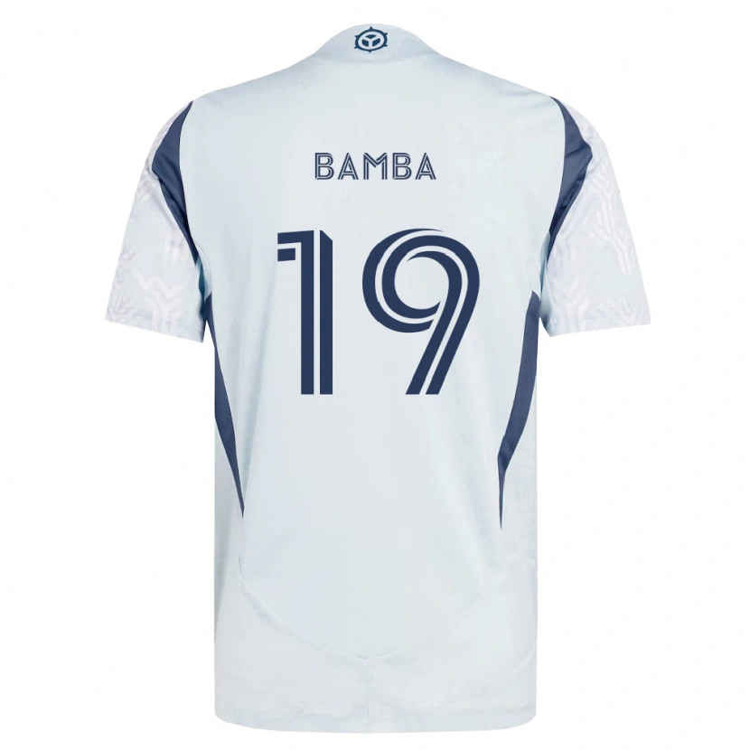 Danxen Damen Jonathan Bamba #19 Blau Grau Weiß Auswärtstrikot Trikot 2026/27 T-Shirt Schweiz