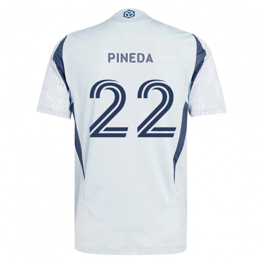 Danxen Damen Mauricio Pineda #22 Blau Grau Weiß Auswärtstrikot Trikot 2026/27 T-Shirt Schweiz