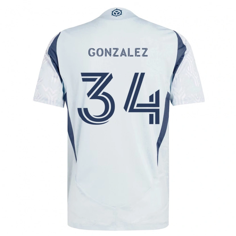 Danxen Damen Omar González #34 Blau Grau Weiß Auswärtstrikot Trikot 2026/27 T-Shirt Schweiz