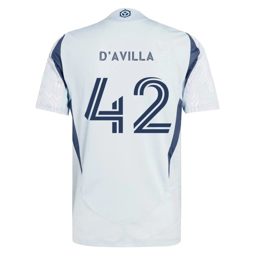 Danxen Damen Djé D'avilla #42 Blau Grau Weiß Auswärtstrikot Trikot 2026/27 T-Shirt Schweiz