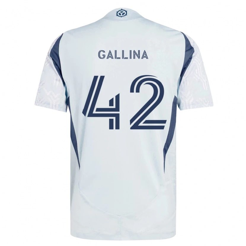 Danxen Damen Henrique Gallina #42 Blau Grau Weiß Auswärtstrikot Trikot 2026/27 T-Shirt Schweiz