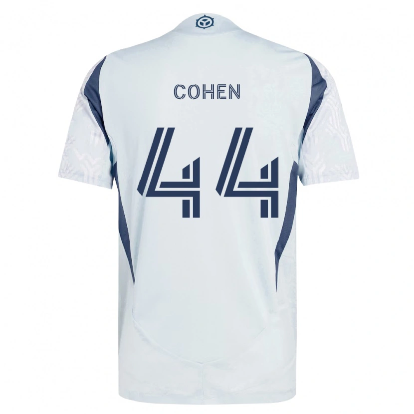 Danxen Damen Josh Cohen #44 Blau Grau Weiß Auswärtstrikot Trikot 2026/27 T-Shirt Schweiz
