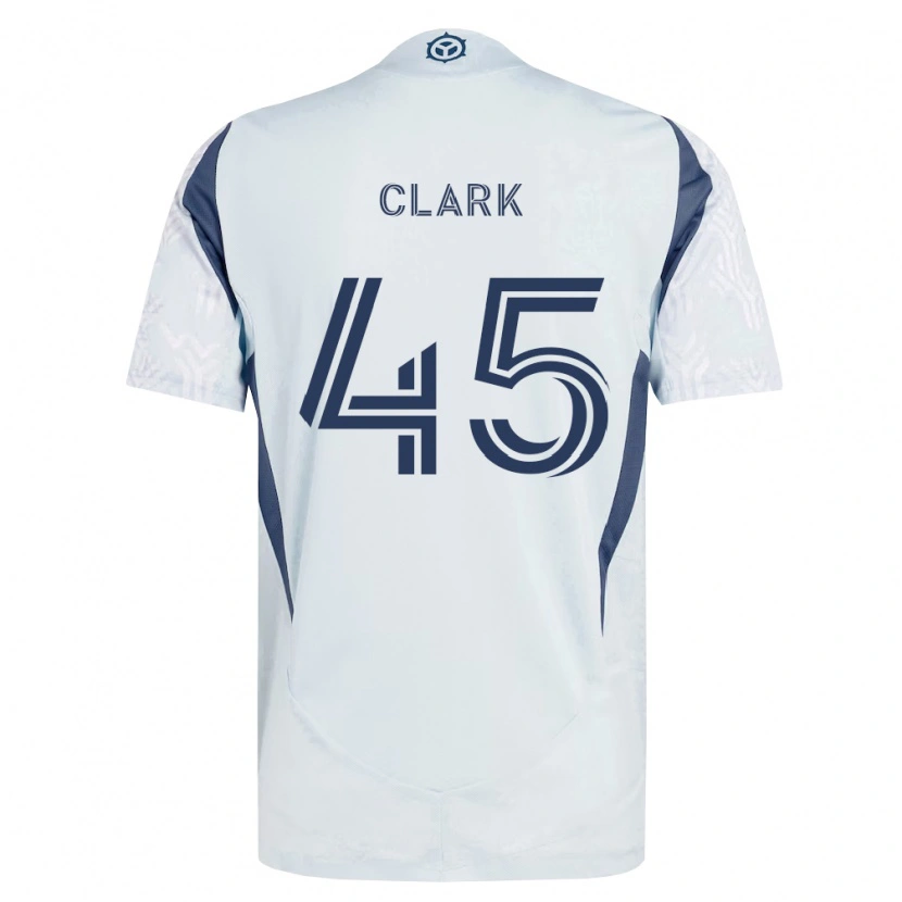 Danxen Damen Mateo Clark #45 Blau Grau Weiß Auswärtstrikot Trikot 2026/27 T-Shirt Schweiz