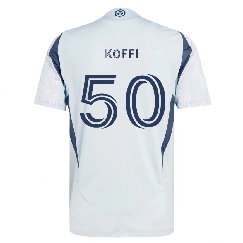 Danxen Damen Christian Koffi #50 Blau Grau Weiß Auswärtstrikot Trikot 2026/27 T-Shirt Schweiz