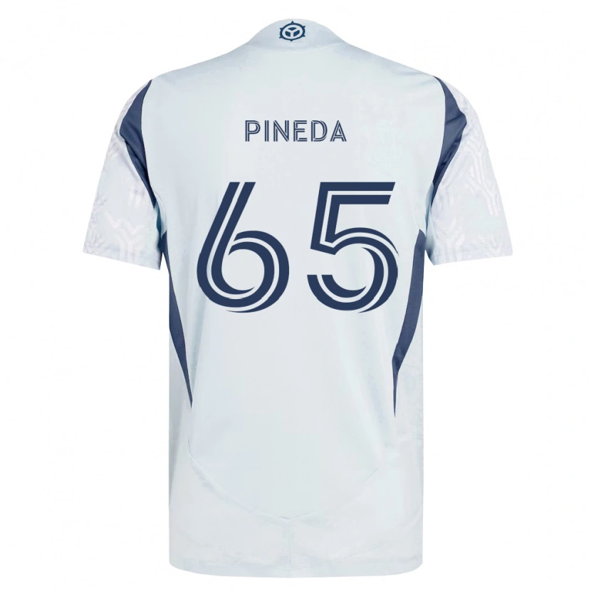 Danxen Damen Oscar Pineda #65 Blau Grau Weiß Auswärtstrikot Trikot 2026/27 T-Shirt Schweiz