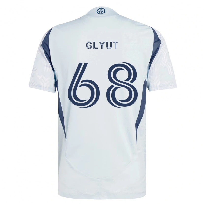 Danxen Damen Vitaliy Glyut #68 Blau Grau Weiß Auswärtstrikot Trikot 2026/27 T-Shirt Schweiz
