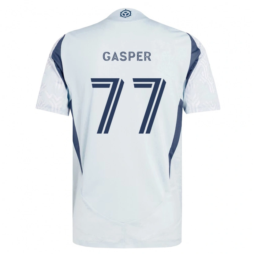 Danxen Damen Chase Gasper #77 Blau Grau Weiß Auswärtstrikot Trikot 2026/27 T-Shirt Schweiz