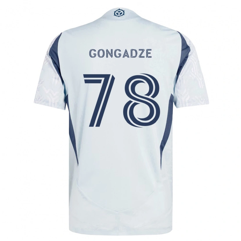 Danxen Damen Giorgi Gongadze #78 Blau Grau Weiß Auswärtstrikot Trikot 2026/27 T-Shirt Schweiz