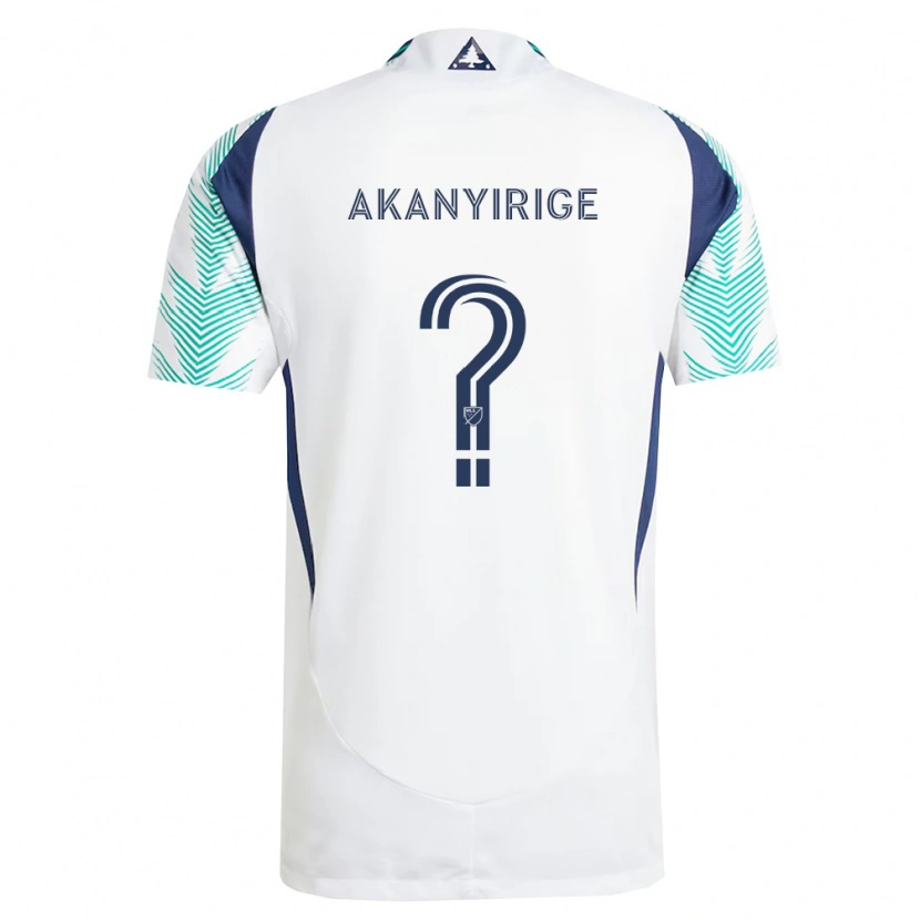 Danxen Damen Jacob Akanyirige #0 Weiß Marineblau Hellgrün Auswärtstrikot Trikot 2026/27 T-Shirt Schweiz