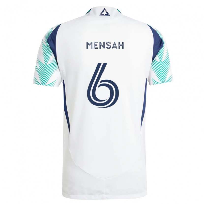 Danxen Damen Jonathan Mensah #6 Weiß Marineblau Hellgrün Auswärtstrikot Trikot 2026/27 T-Shirt Schweiz