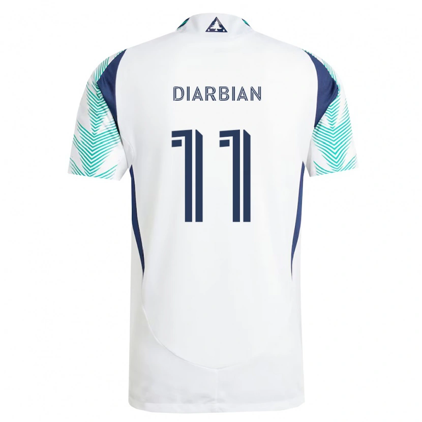 Danxen Damen Gevork Diarbian #11 Weiß Marineblau Hellgrün Auswärtstrikot Trikot 2026/27 T-Shirt Schweiz