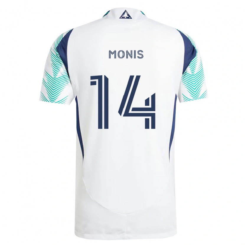 Danxen Damen Alex Monis #14 Weiß Marineblau Hellgrün Auswärtstrikot Trikot 2026/27 T-Shirt Schweiz