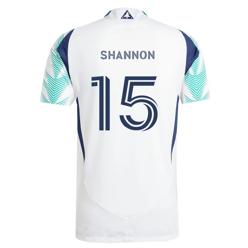 Danxen Damen Jake Shannon #15 Weiß Marineblau Hellgrün Auswärtstrikot Trikot 2026/27 T-Shirt Schweiz