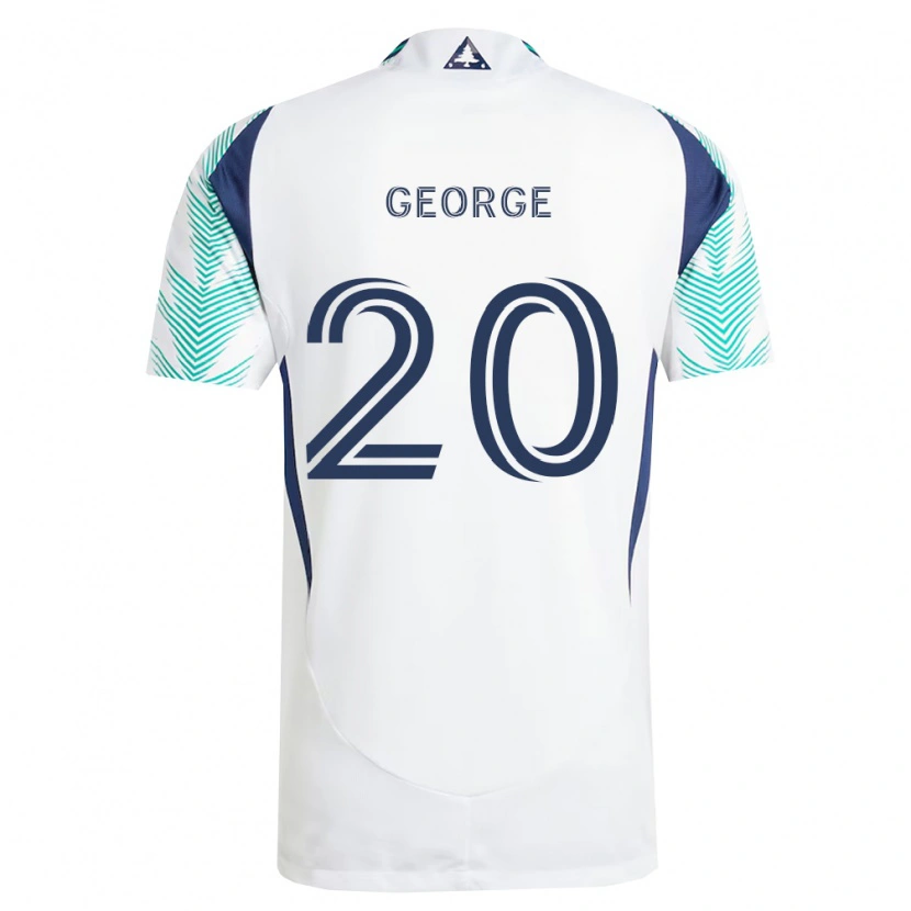 Danxen Damen Sharod George #20 Weiß Marineblau Hellgrün Auswärtstrikot Trikot 2026/27 T-Shirt Schweiz