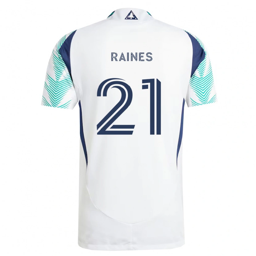 Danxen Damen Brooklyn Raines #21 Weiß Marineblau Hellgrün Auswärtstrikot Trikot 2026/27 T-Shirt Schweiz