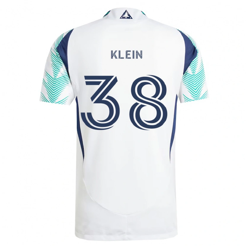 Danxen Damen Eric Klein #38 Weiß Marineblau Hellgrün Auswärtstrikot Trikot 2026/27 T-Shirt Schweiz