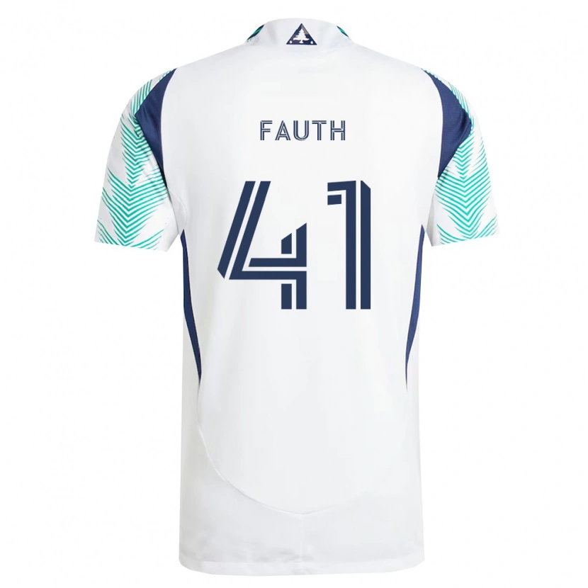 Danxen Damen Ryker Fauth #41 Weiß Marineblau Hellgrün Auswärtstrikot Trikot 2026/27 T-Shirt Schweiz